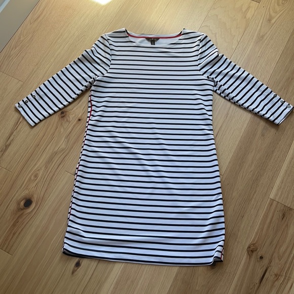 Pinstripe sailor dress Size medium - Picture 1 of 4